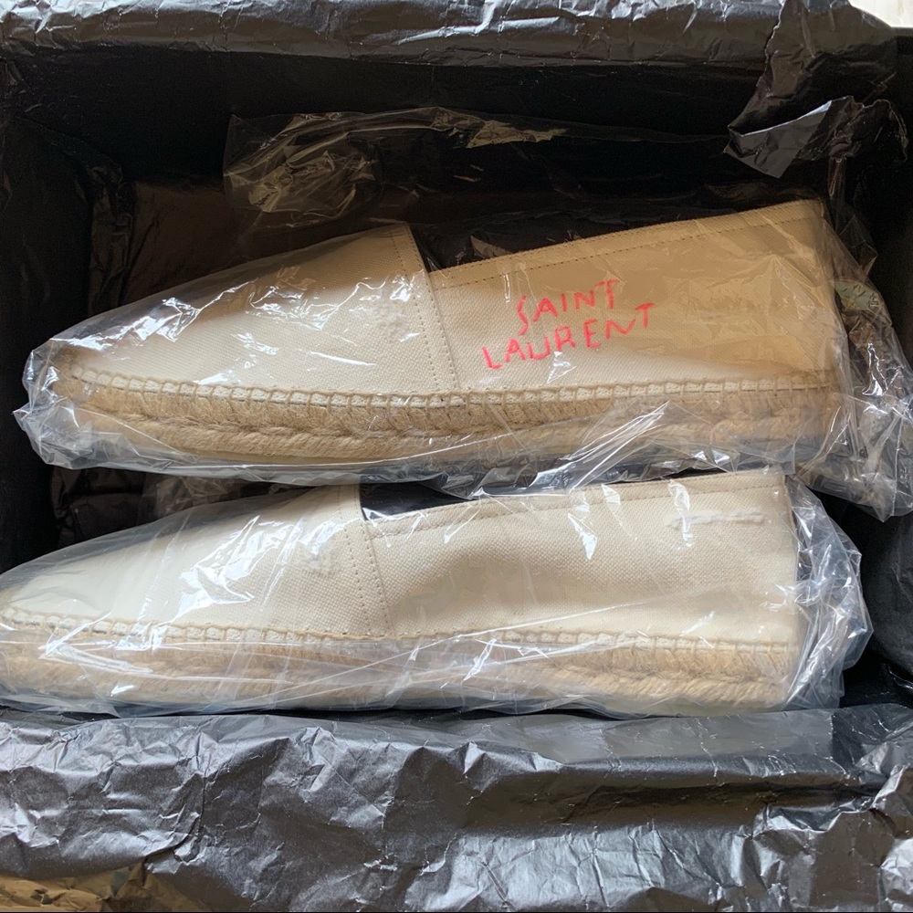 Saint Laurent Espadrilles Shoes Light Brown - Picture 4 of 6